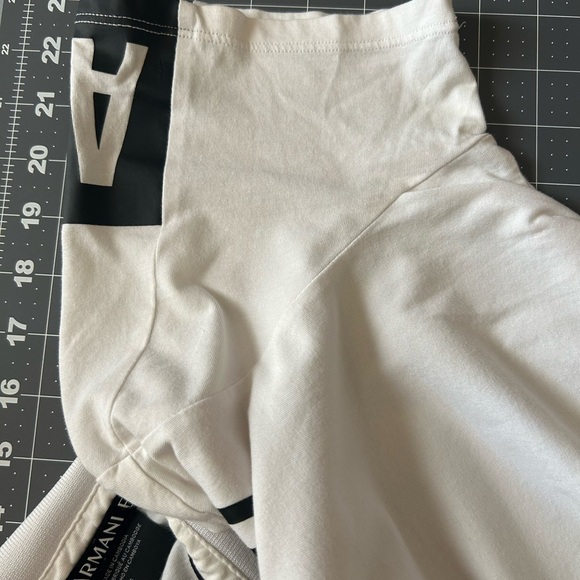 Armani Exchange White and Black Polo with 1991 Emblem - Picture 9 of 10